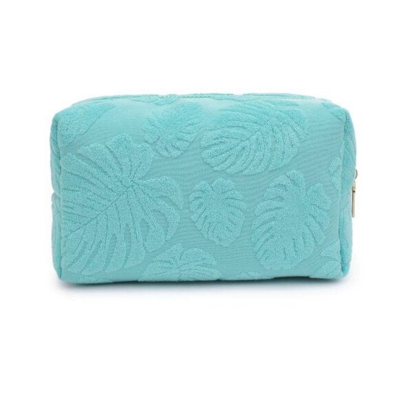 Palm Breeze Cosmetic Bag - Seafoam Green - Picture 3 of 4
